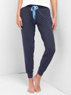 Gap Women Lightweight Modal Sleep Joggers - Marine Blue Dot