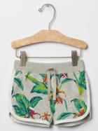 Gap Terry Dolphin Shorts - Tropical Print Pink