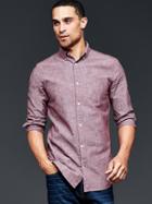 Gap Clean Chambray Shirt - Tawny Port