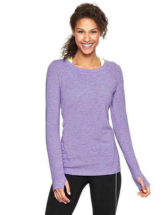 Gap Gapfit Breathe Long Sleeve T - Wisteria Blossom