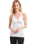 Gap Women Ingrid And Isabel Seamless Drop Cup Nursing Cami - White