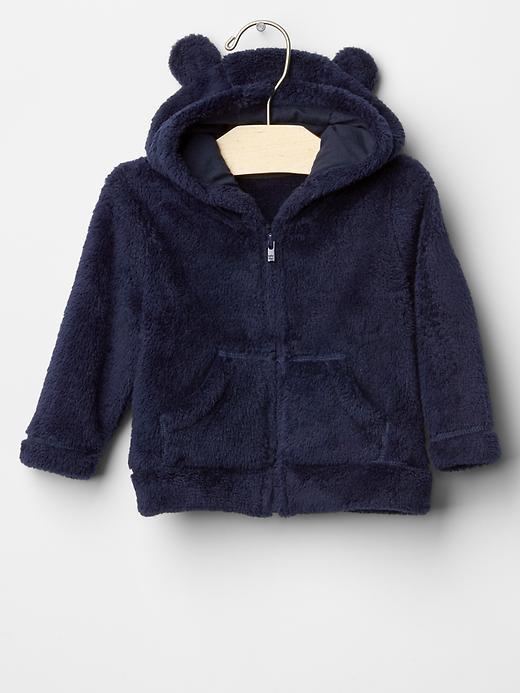 Gap Sherpa Bear Hoodie - Dark Night
