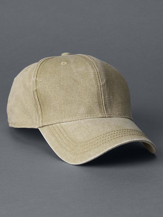 Gap Men Washed Baseball Hat - Bracken Olive