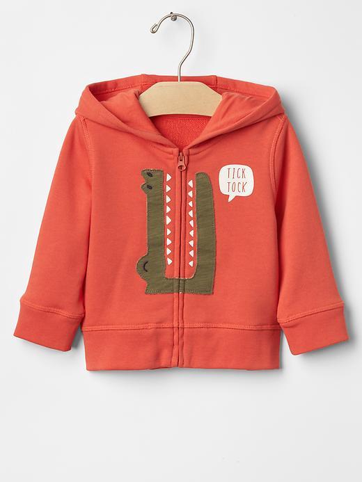 Gap Tick Tock Croc Hoodie - Fire Coral