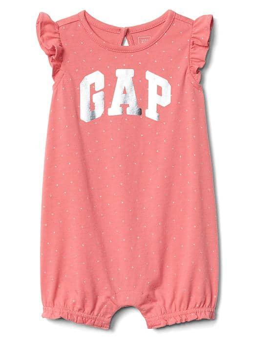 Gap Logo Flutter Shorty One Piece - Primrose Pink