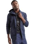 Gap Men Elements Fleece Full Zip Hoodie - Blue Opal Space Dye