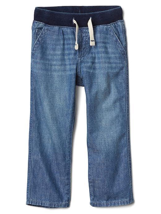 Gap Pull On Denim Pants - Medium Wash