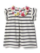 Gap Woven Collar Flutter Top - Dark Night