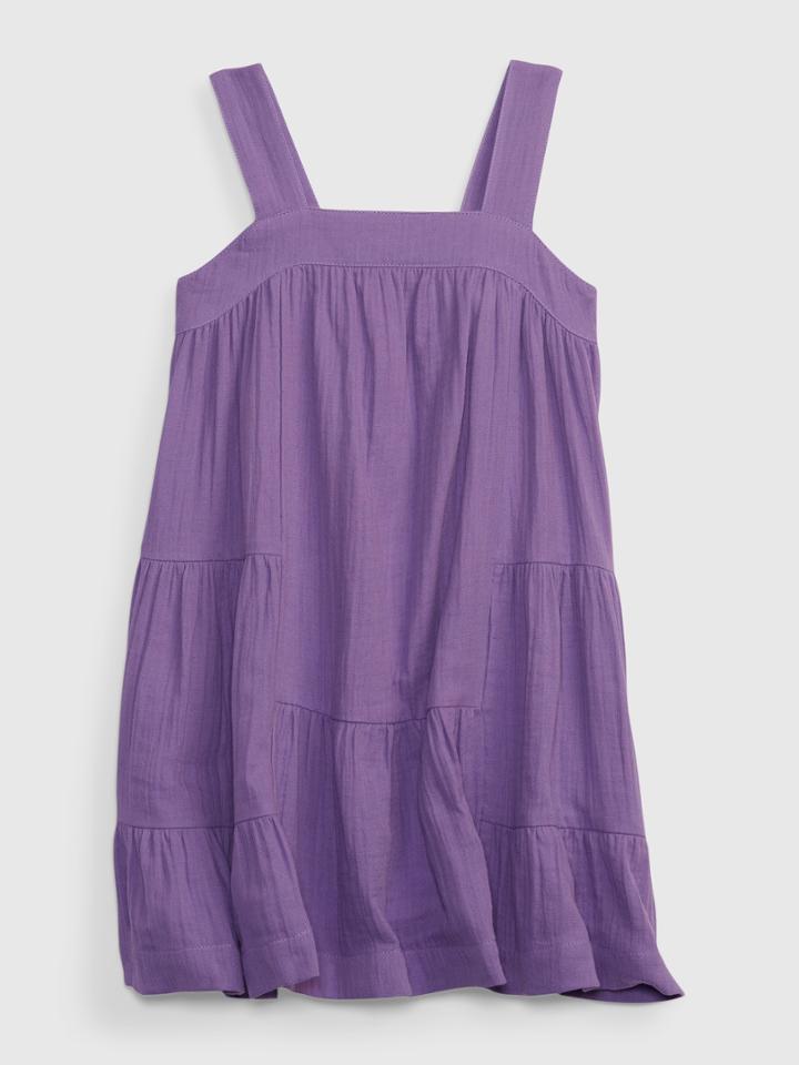 Toddler Crinkle Gauze Tiered Dress