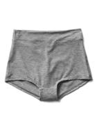 Gap Women Breathe High Waist Bikini - Light Heather Gray