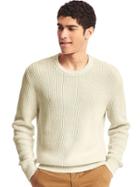 Gap Men Crewneck Shaker Sweater - Off White
