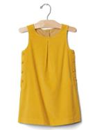 Gap Corduroy Button Jumper - Rainslicker Yellow