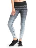 Gap Women Gfast Performance Cotton Ombre Zig Zag Leggings - Ombre Fair Isle