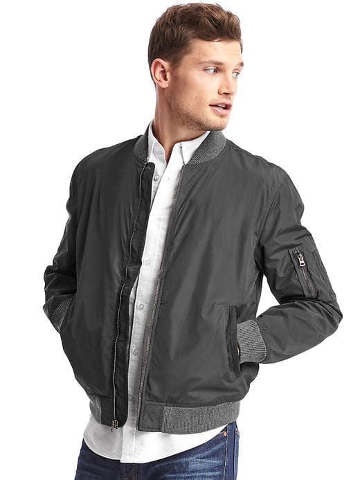 Gap Lightweight Bomber Jacket - True Black