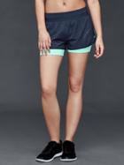 Gap Women Gtrack 2 In 1 Compression Shorts - True Indigo