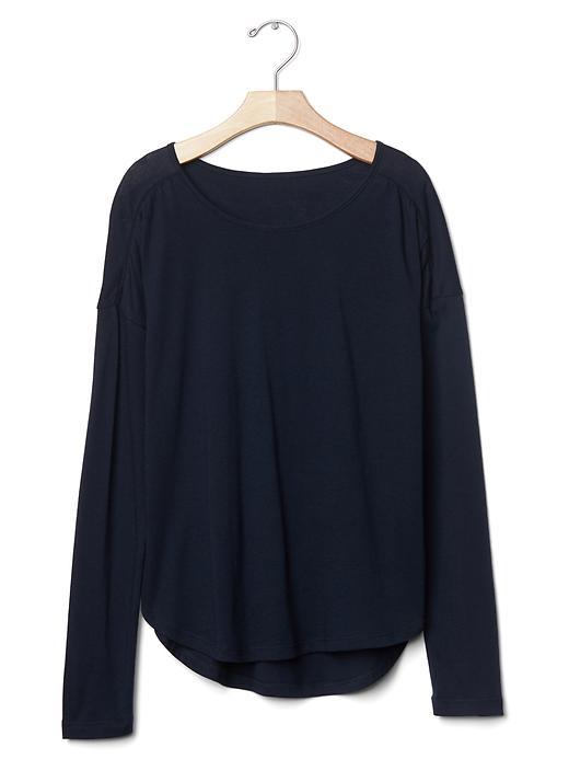 Gap Shirred Hi Lo Tee - Blue Galaxy