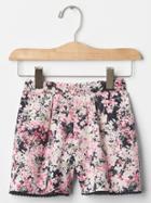 Gap Floral Culottes Shorts - Small Floral Pink