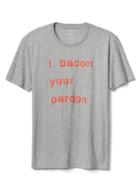 Gap Men Graphic Crewneck Tee - I Bacon Your Pardon