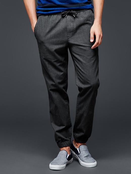 Gap Men Herringbone Utility Jogger - Navy