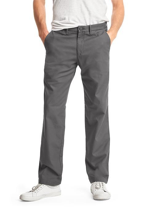 Gap Men The Khaki Straight Fit - Dark Gray