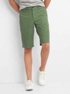 Gap Vintage Wash Stretch Shorts 12 - Jungle Green