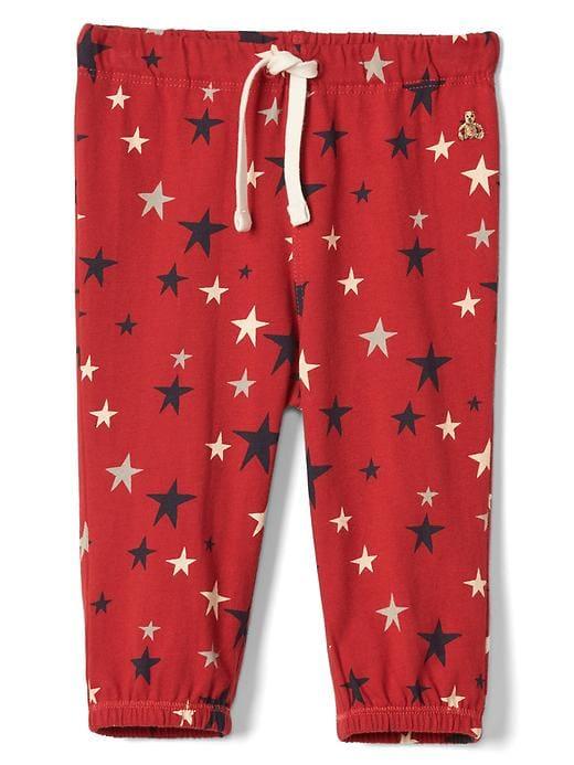 Gap Printed Jersey Pants - Modern Red