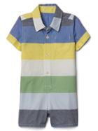 Gap Stripe Oxford Shorty One Piece - Multi Stripe
