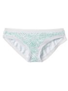 Gap Women Geometric Lace Trim Bikini - Palm Print