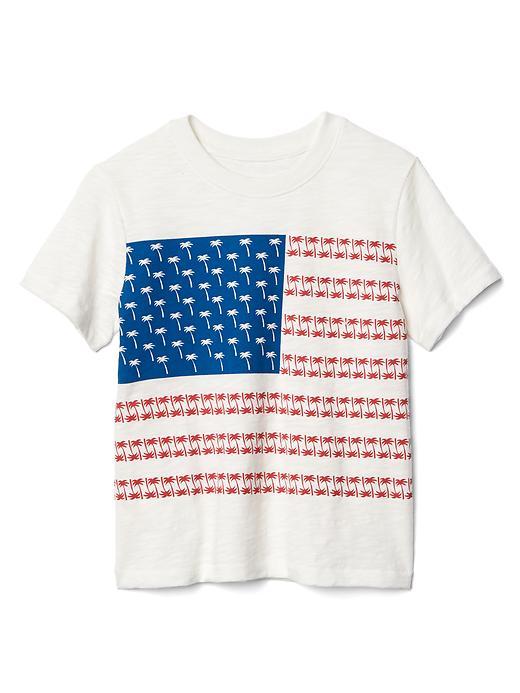 Gap Americana Short Sleeve Slub Tee - New Off White