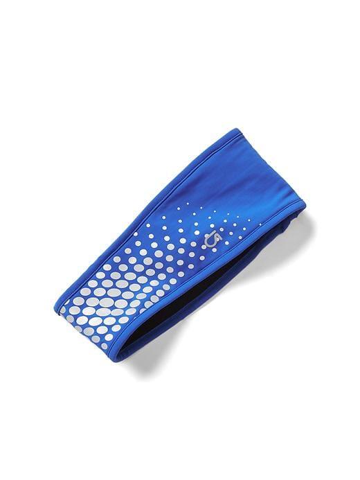 Gap Women Fleece Reflective Print Headband - Bristol Blue