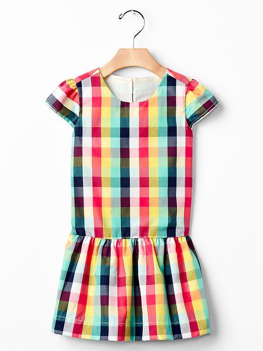 Gap Plaid Drop Waist Dress - Plaid