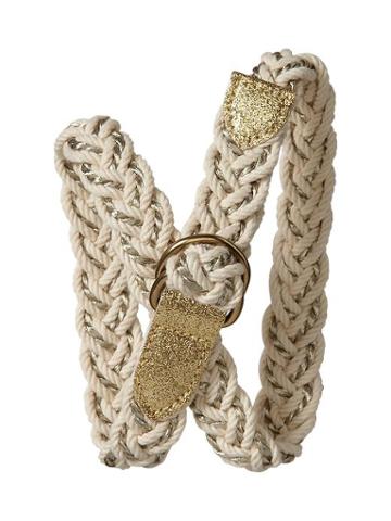 Gap Braided Metallic Belt