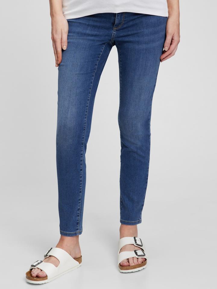 Maternity Inset Panel Favorite Jeggings With Washwell
