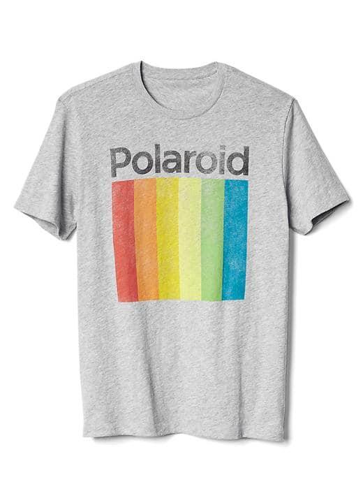 Gap Men Short Sleeve Graphic Tee - Polaroid Logo