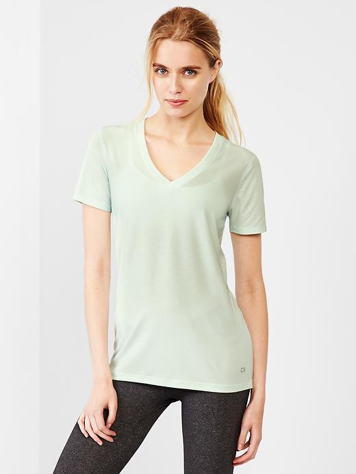 Gap Women Gapfit Breathe V Neck T - Glass Of Water