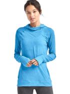 Gap Women Gapfit Breathe Pullover Hoodie - Dresden Blue