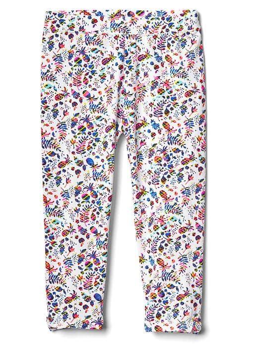 Gap Keyhole Print Stretch Jersey Capris - Fruit Punch