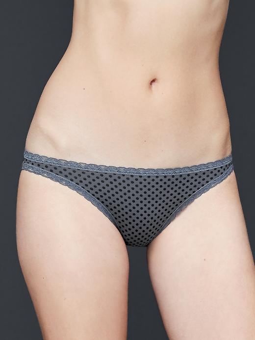 Gap Women Skinny Bikini - Cast Iron Dots