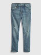 Kids Slim Taper Jeans With Washwell3
