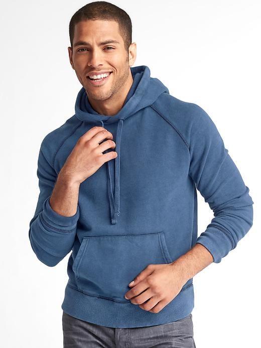 Gap Men Fleece Pullover Hoodie - Tapestry Navy
