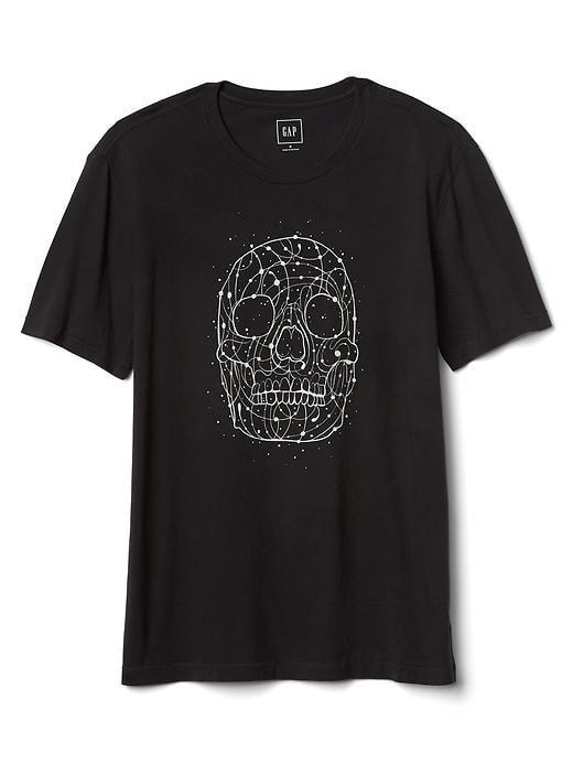 Gap Men Short Sleeve Graphic Tee - Moonless Night
