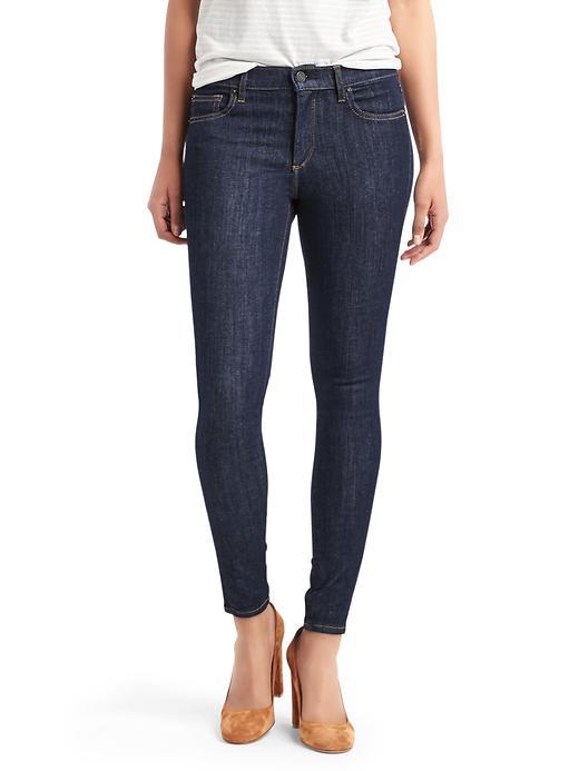Gap Women Four Way Stretch 1969 Skinny Ankle Jeans - Rinsed Denim