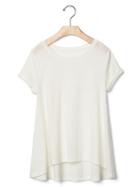 Gap Roll Cuff Swing Tee - New Off White