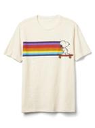 Gap Men Short Sleeve Graphic Tee - Snoopy Skate