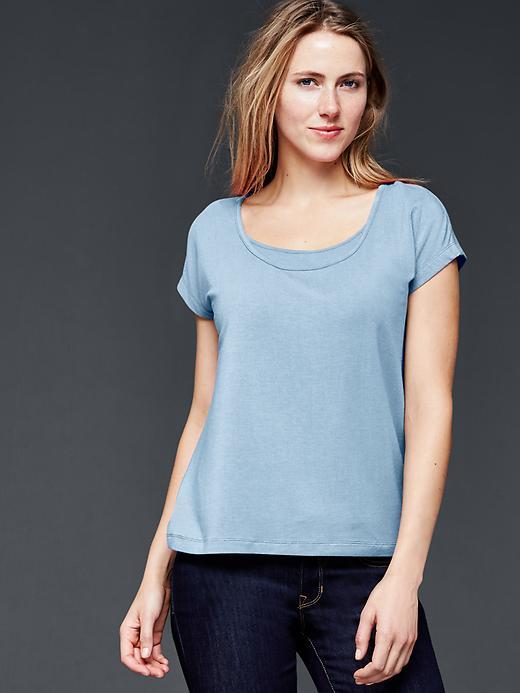 Gap Women Scoop Neck Nursing Top - Pacific