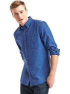 Gap Men Oxford Slub Slim Fit Shirt - Night