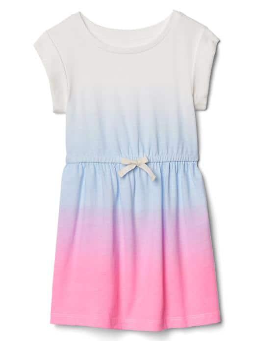 Gap Print Jersey Dress - Ombre Blue