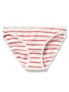 Gap Women Stretch Cotton Low Rise Bikini - Breton Stripe Watermelon