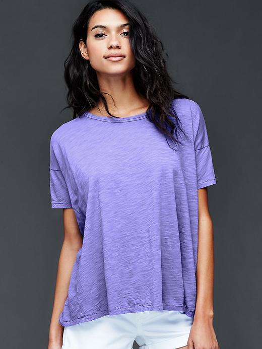 Gap Slub Swing Top - Blue Iris