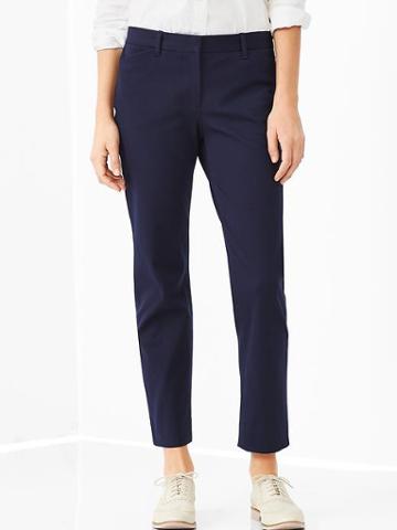 Gap Slim Cropped Pants - Navy